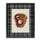 Stupell Industries Baseball Glove with Plaid Floating Frame, design by Arlington Prints
